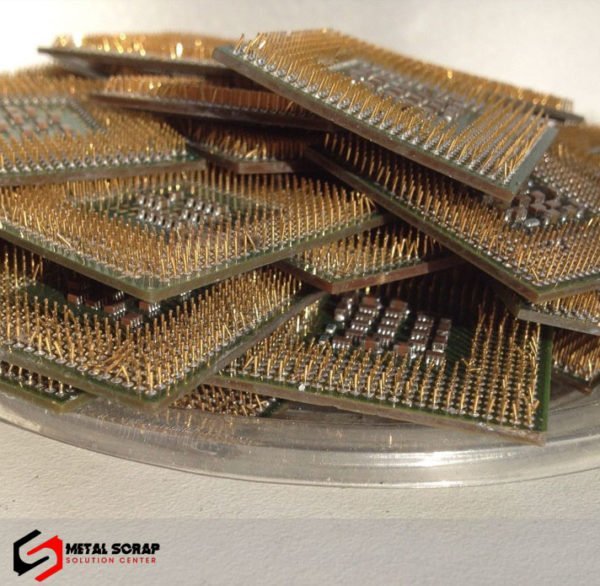 Ceramic CPU scrap (Gold Plated)